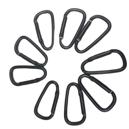 Electrophoresis Black No.5 D-shaped All-black 46mm Carabiner Outdoor