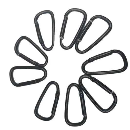 Electrophoresis Black No.5 D-shaped All-black 46mm Carabiner Outdoor