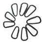 Electrophoresis Black No.5 D-shaped All-black 46mm Carabiner Outdoor