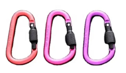 HT High-quality Lockable Extra-thick 8 Cm D-ring Carabiner With Nut