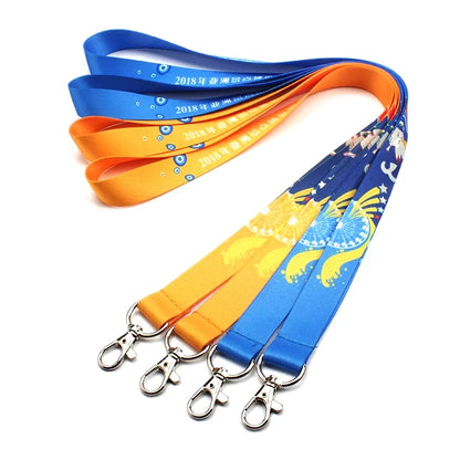 Printed Polyester Lanyard Keychain PVC Silicone Nylon-Promotional Neck