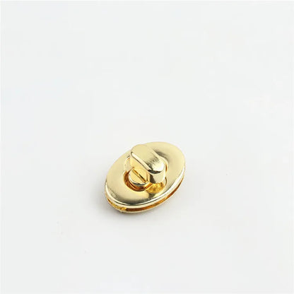 Classic Zinc Alloy Egg Lock Oval-Shaped Twist-Lock Buckle Hardware For