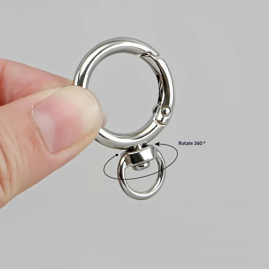 HT Model 0035 6mm Electroplated Zinc Alloy Spring Clasp Swivel Small