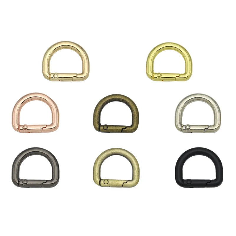 HONG TU Luxury Metal Alloy D Ring Spring Hook Clasp Snap Gate Classic