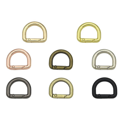 HONG TU Luxury Metal Alloy D Ring Spring Hook Clasp Snap Gate Classic