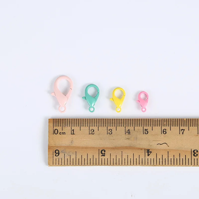 Korean-style Baking Paint Rainbow Lobster Clasp Buckle DIY Jewelry