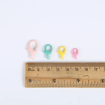 Korean-style Baking Paint Rainbow Lobster Clasp Buckle DIY Jewelry