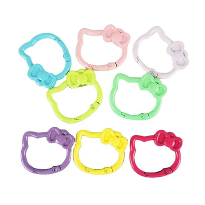 Cute Cat Design DIY Jewelry Alloy Metal UV Printing Eco-friendly Open