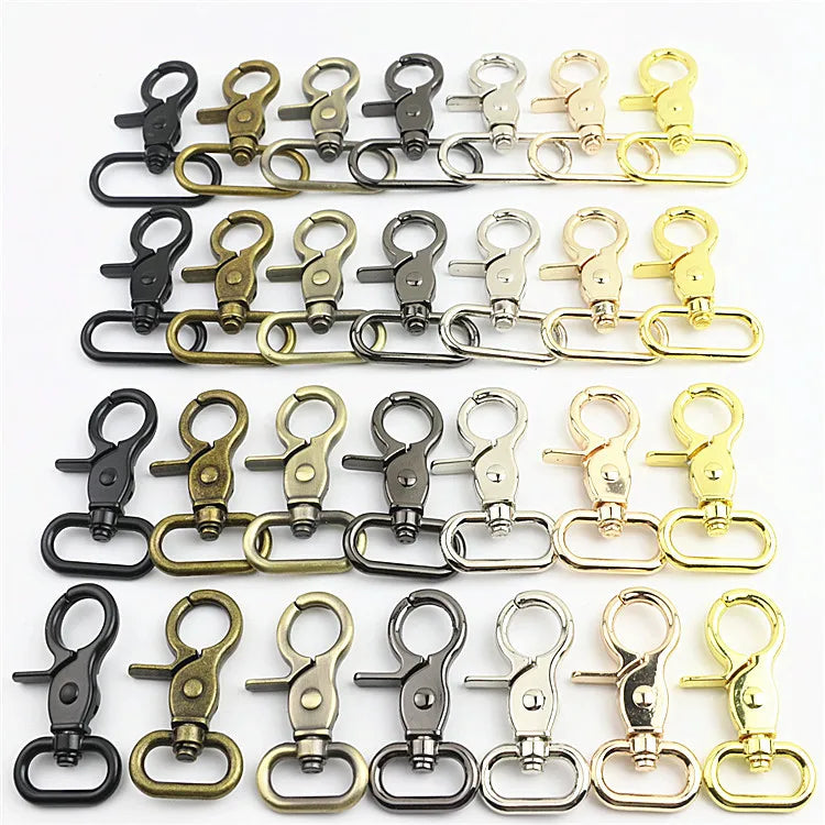 HT Zinc Alloy Durable Pendant Handbag Strap Hook Light Gold Keychain