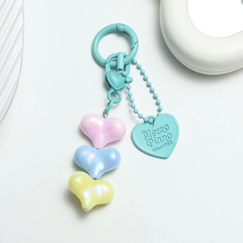 Hongtu Brand Heart-Shaped Alloy Carabiner Keychain For DIY Pendant