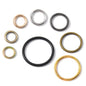 Metal O-Ring Keychains Electroplated DIY Luggage Accessories