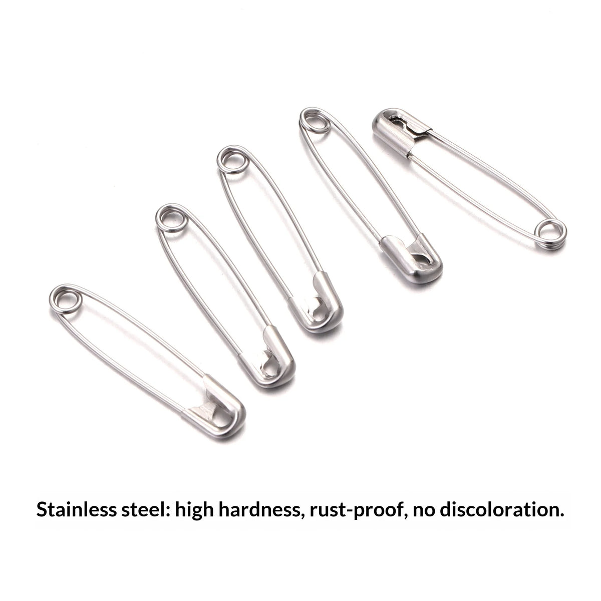 High-hardness Electroplated Stainless Steel Round Pins Cuff Brooches