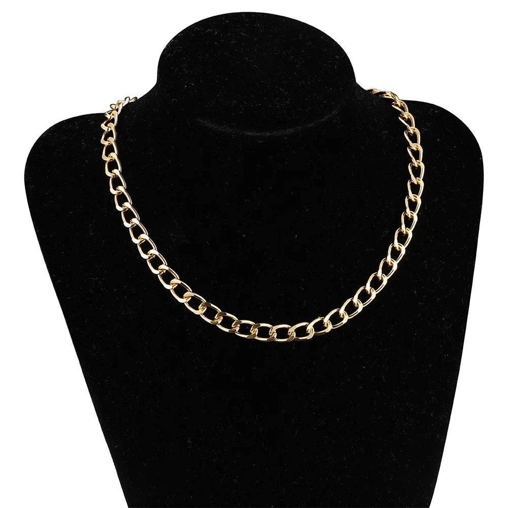 Hong TU HT 1m Cuban Hip Hop Thick Flat Metal Chain Bag Strap