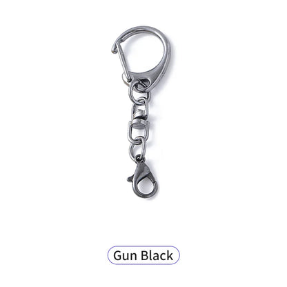 DIY Craft Zinc Alloy Carabiner Keychain Hardware D-Shape Hook And Jump