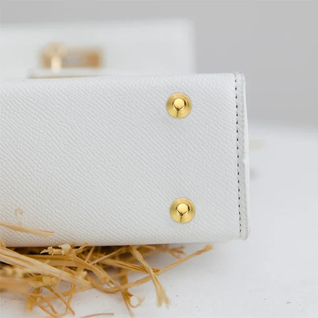 HONG TU Handmade Nickel-Free Metal Mushroom Head Fastening Rivet Luxury