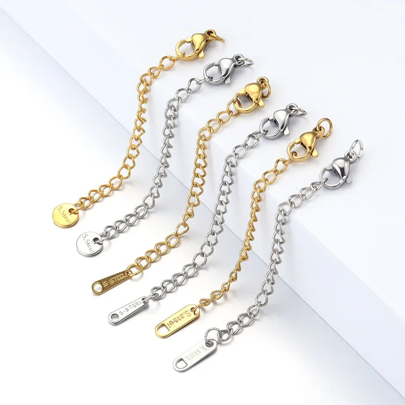 HONGTU HT Model 18K Stainless Steel DIY Jewelry Set 5cm Tail Chain