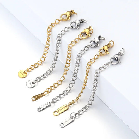 HONGTU HT Model 18K Stainless Steel DIY Jewelry Set 5cm Tail Chain