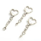 Vintage Style Lobster Claw Clasp Keychains Heart Metal Key Holder With
