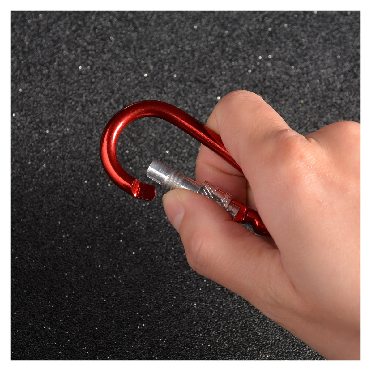 D-shaped Aluminum Alloy Carabiner For Outdoor Use Climbing Backpack
