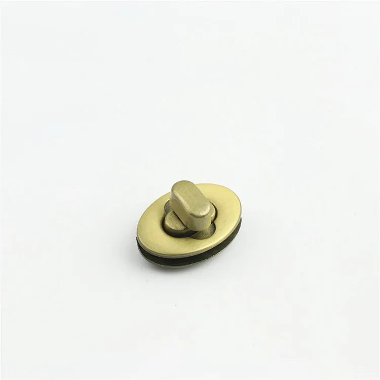 Classic Zinc Alloy Egg Lock Oval-Shaped Twist-Lock Buckle Hardware For