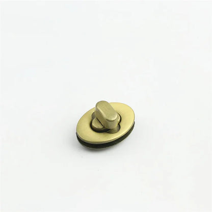 Classic Zinc Alloy Egg Lock Oval-Shaped Twist-Lock Buckle Hardware For