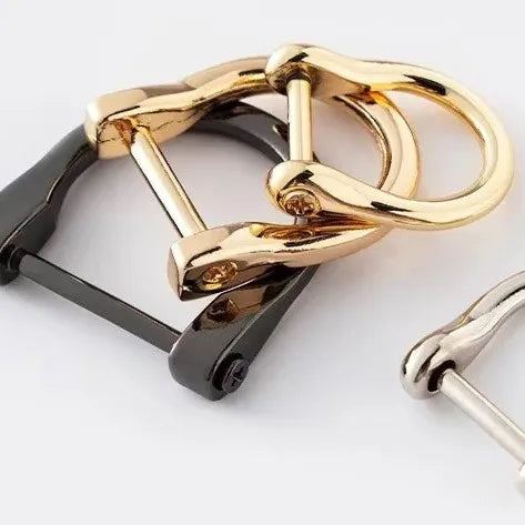 Metal Horseshoe Buckle Detachable Screw D-Ring U-Shaped Repairable DIY