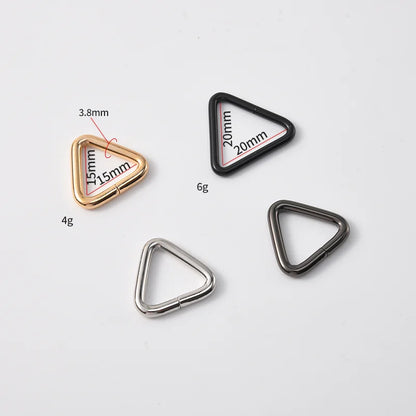 Triangle Metal Buckle Strong Zinc Alloy Eco-friendly Fashion Ring