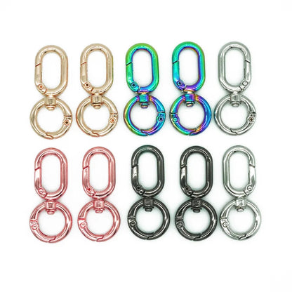 Lightweight Fashion High Quality 360 Rotatable Metal Spring O Ring Snap