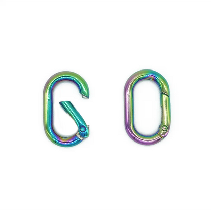 25mm Alloy Customized Color Key Ring Spring Carabiner Buckles