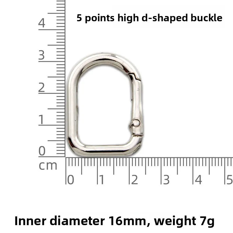 Zinc Alloy D-shaped Spring Ring Buckle Hardware Luggage Fan Accessories