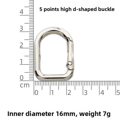 Zinc Alloy D-shaped Spring Ring Buckle Hardware Luggage Fan Accessories