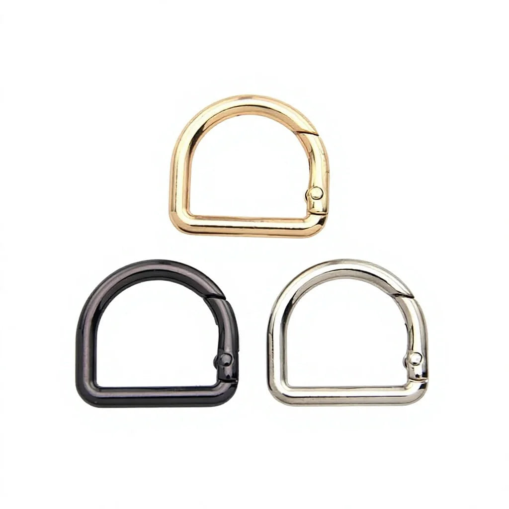 Zinc Alloy D-shaped Spring Ring Buckle Hardware Luggage Fan Accessories
