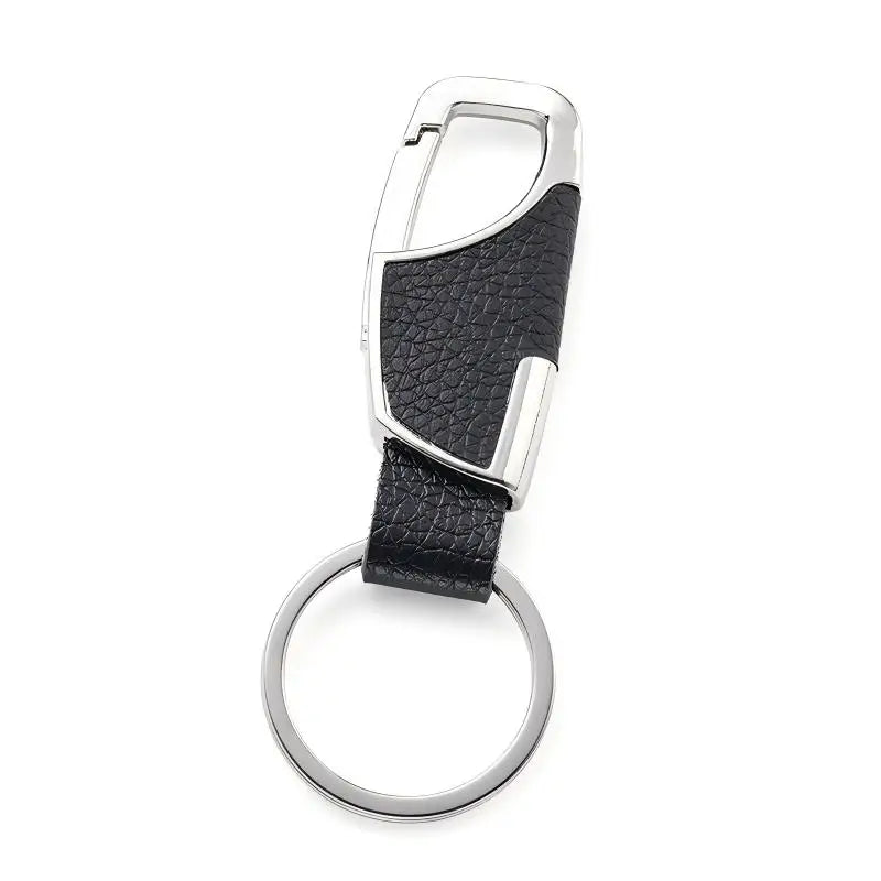 Durable Stylish Classic Eco-Friendly Metal Keychain Suede Leather