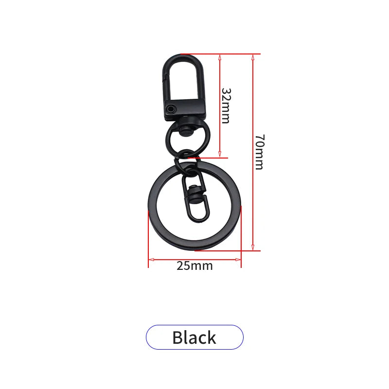 Luxury Custom Logo Metal Zinc Alloy Compass Carabiner Keychain Swivel