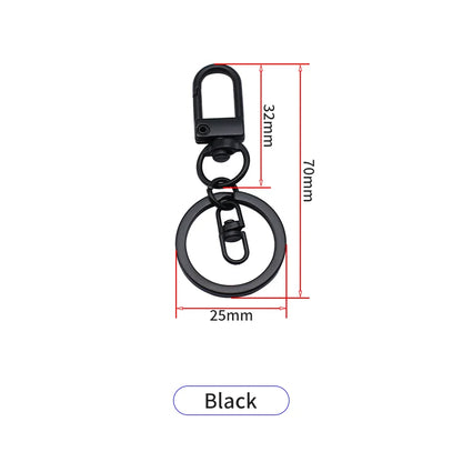 Luxury Custom Logo Metal Zinc Alloy Compass Carabiner Keychain Swivel