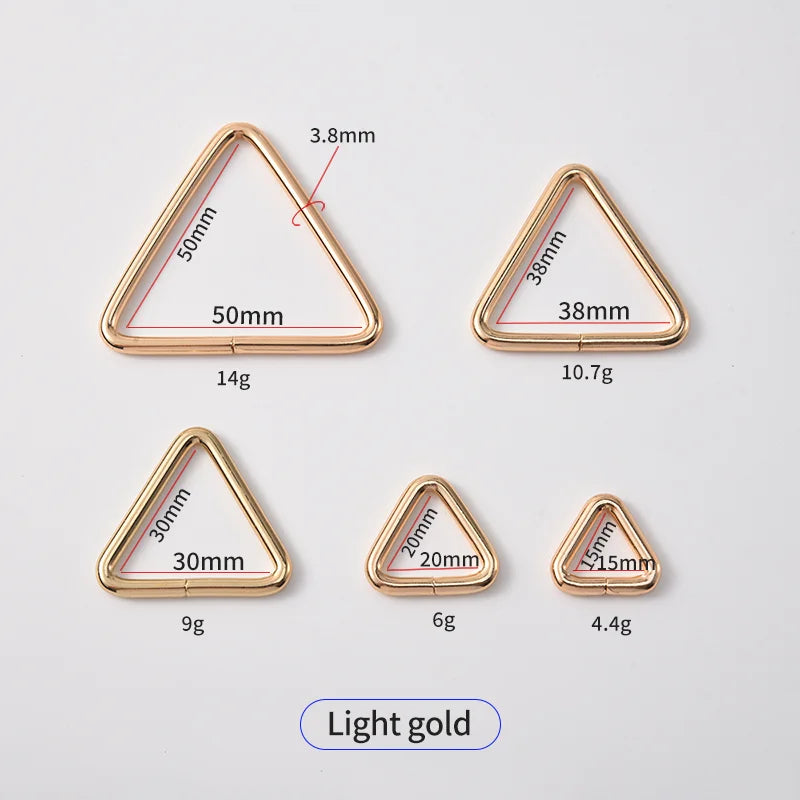 Triangle Metal Buckle Strong Zinc Alloy Eco-friendly Fashion Ring