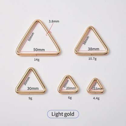 Triangle Metal Buckle Strong Zinc Alloy Eco-friendly Fashion Ring