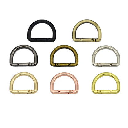 HONG TU Luxury Metal Alloy D Ring Spring Hook Clasp Snap Gate Classic