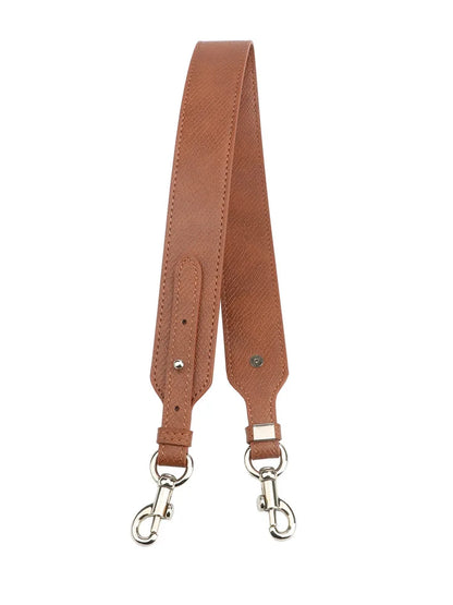 LX 02 PU Material Small Shoulder Strap Cognac Color No-Punch