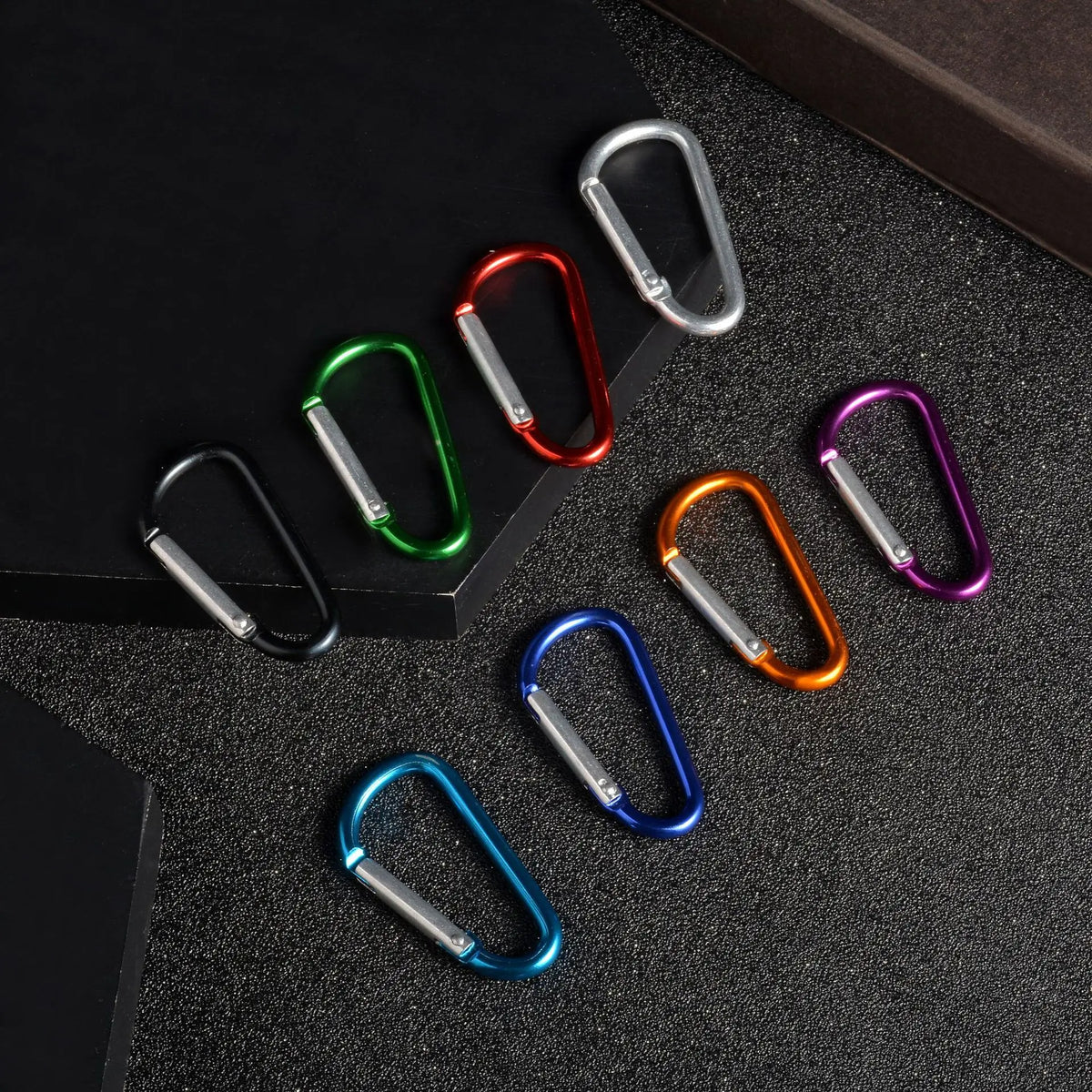 D-shaped Aluminum Alloy Carabiner For Outdoor Use Climbing Backpack