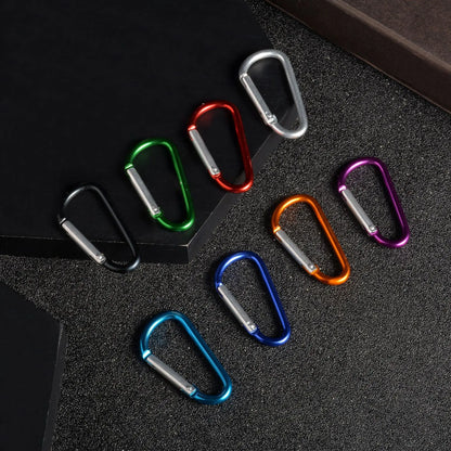 D-shaped Aluminum Alloy Carabiner For Outdoor Use Climbing Backpack
