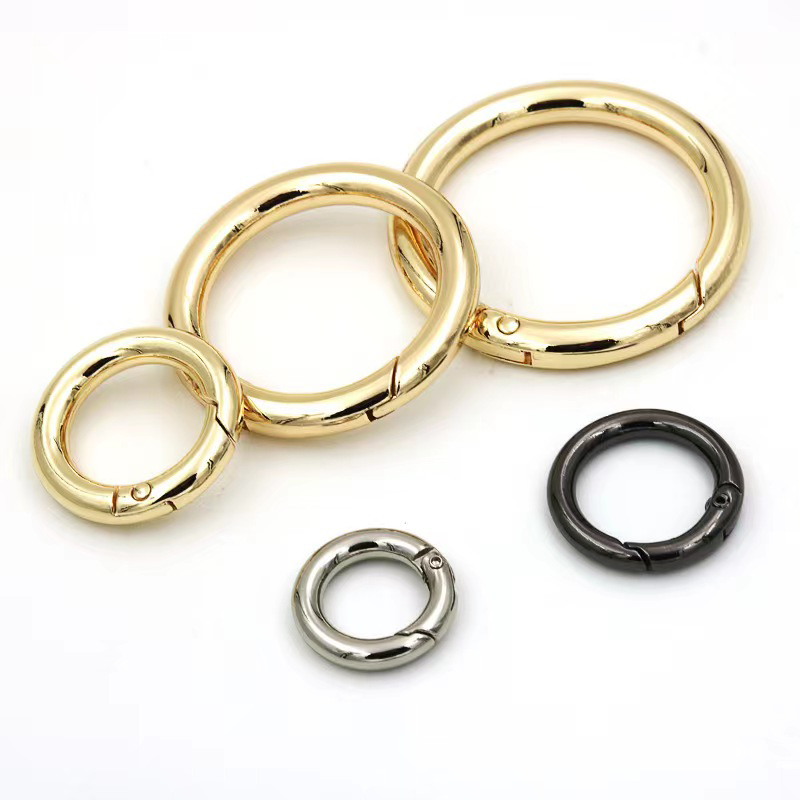 Zinc Alloy Circle Snap Hook O Ring - Handbag Strap Clasp