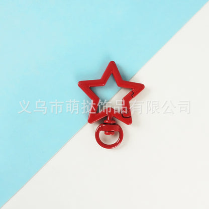 Stainless Steel Five-Pointed Star Carabiner - DIY Keychain