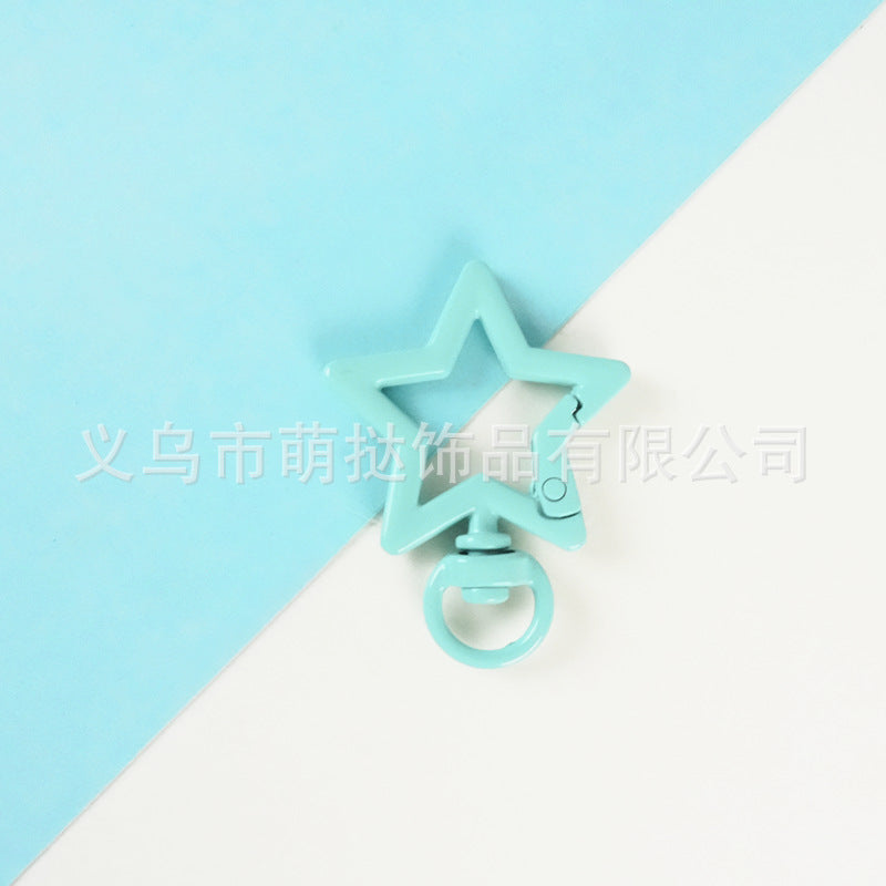Stainless Steel Five-Pointed Star Carabiner - DIY Keychain