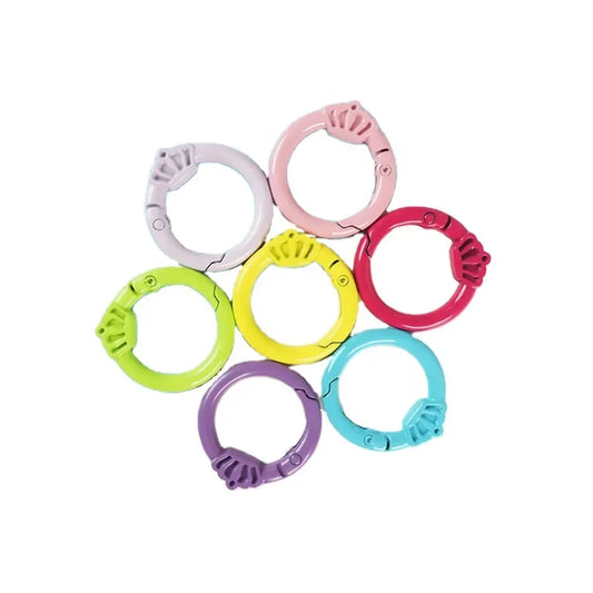 Zinc Alloy Mini Carabiner Keychain - Color-Baked Paint