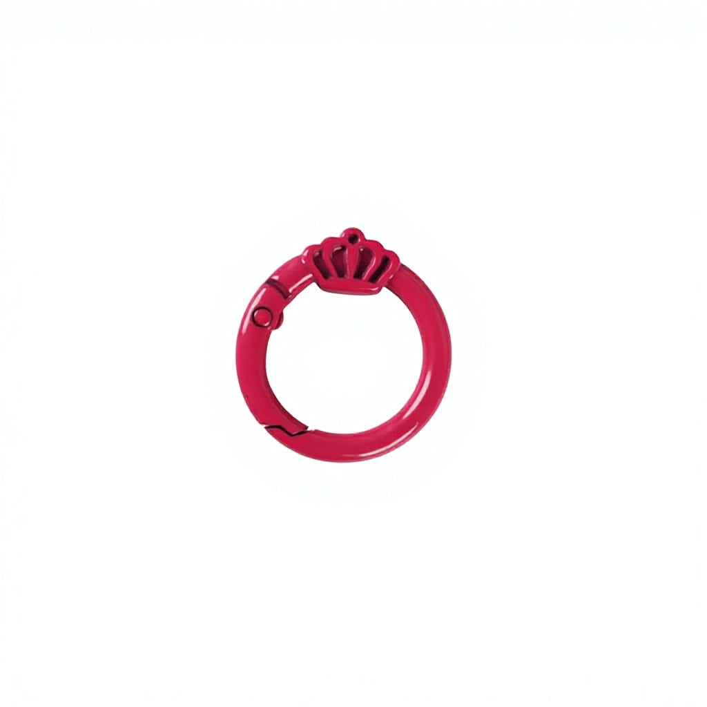 Zinc Alloy Mini Carabiner Keychain - Color-Baked Paint