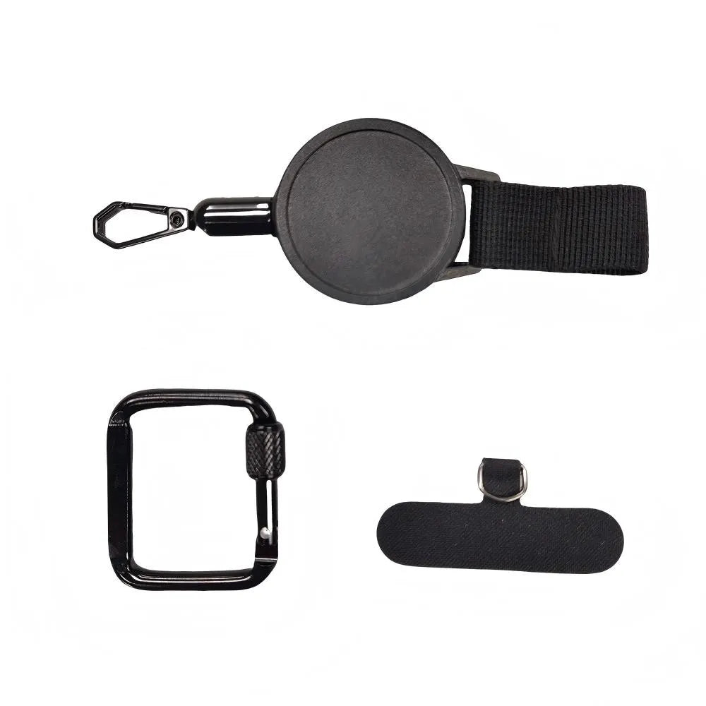 Custom Logo Retractable Badge Reel Holder - Metal Steel Cable Clasp