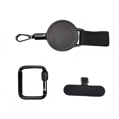 Custom Logo Retractable Badge Reel Holder - Metal Steel Cable Clasp
