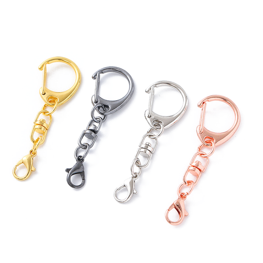 Zinc Alloy D-Shape Carabiner Keychain - Coin Holder Hardware