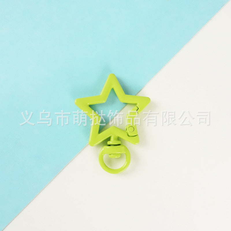 Stainless Steel Five-Pointed Star Carabiner - DIY Keychain